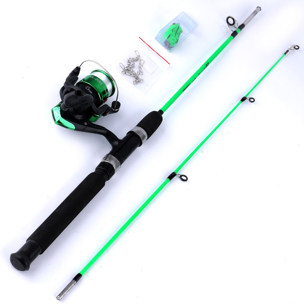 Set Pancing Set Joran Pancing 3BB 1.2M Spinning Fishing Rod Fishing Reel Combos