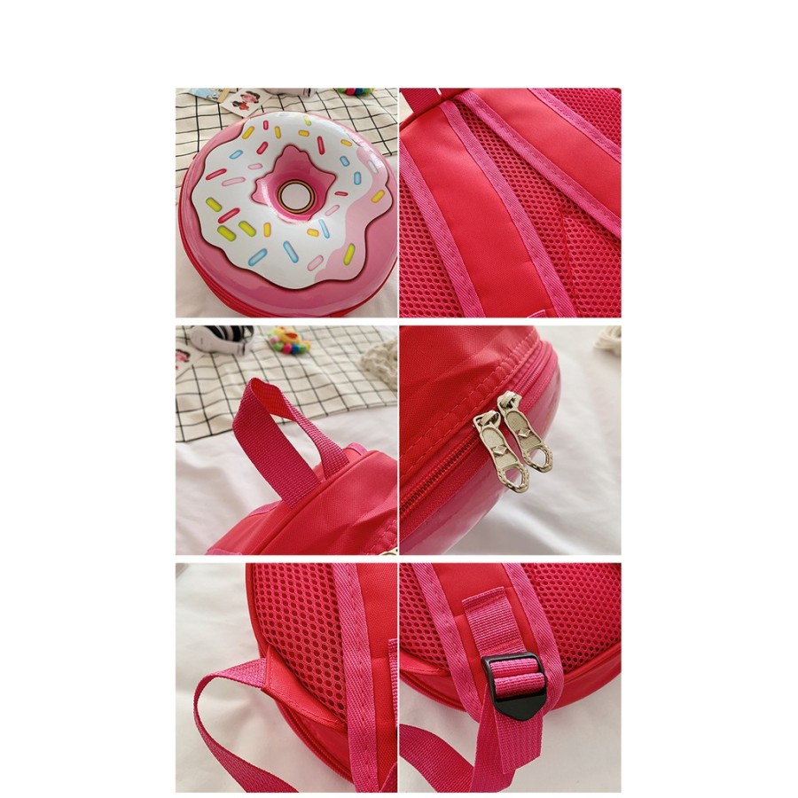 Backpack donat, Tas cakang keras, Tas ransel bulat donat Anak