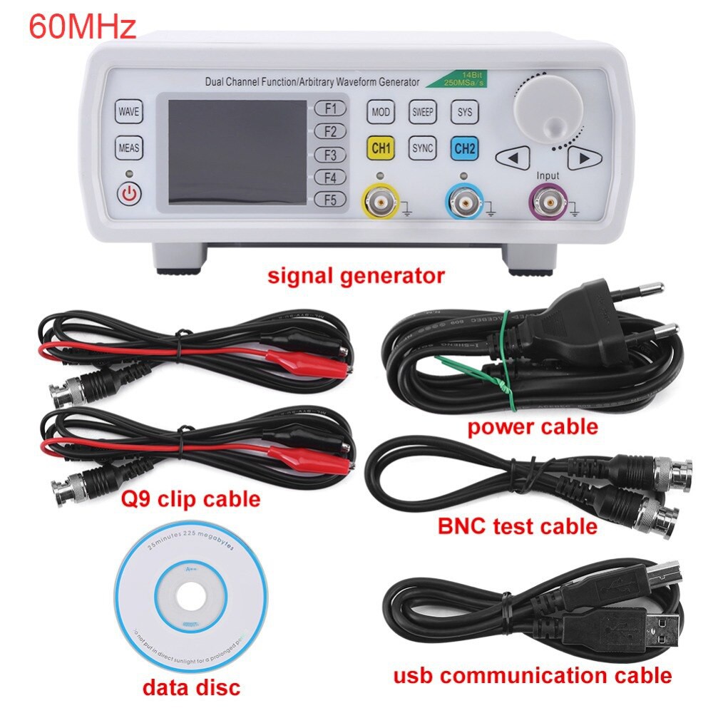 Generator signal Sinyal FY6600 Dual Channel Counter Function 60MHz