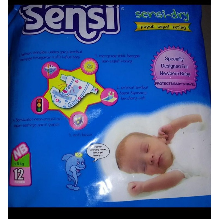Sensi Dry Popok Bayi NB-S isi 12 pcs