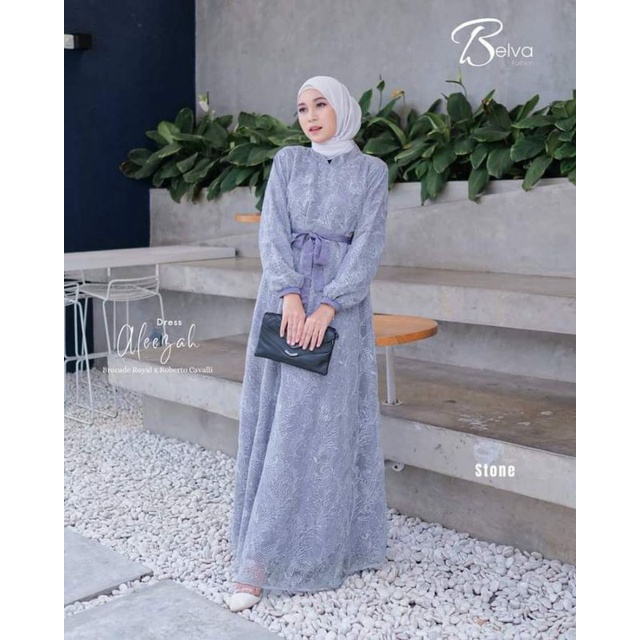 Promo cuci gudang ‼️Gamis brokat aleezah dress by belva fashion
