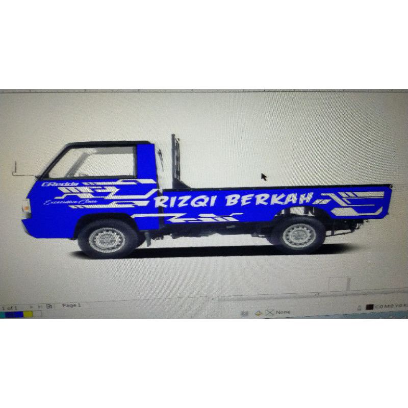 stiker mobil pick up L300 carry grand max sticker custom
