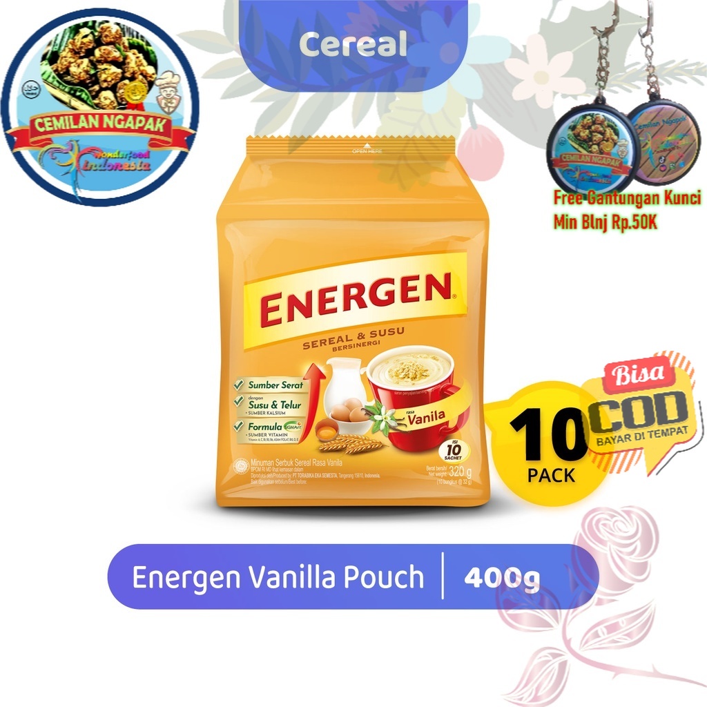 

Energen Vanilla Pouch @32 gram - Teman santai