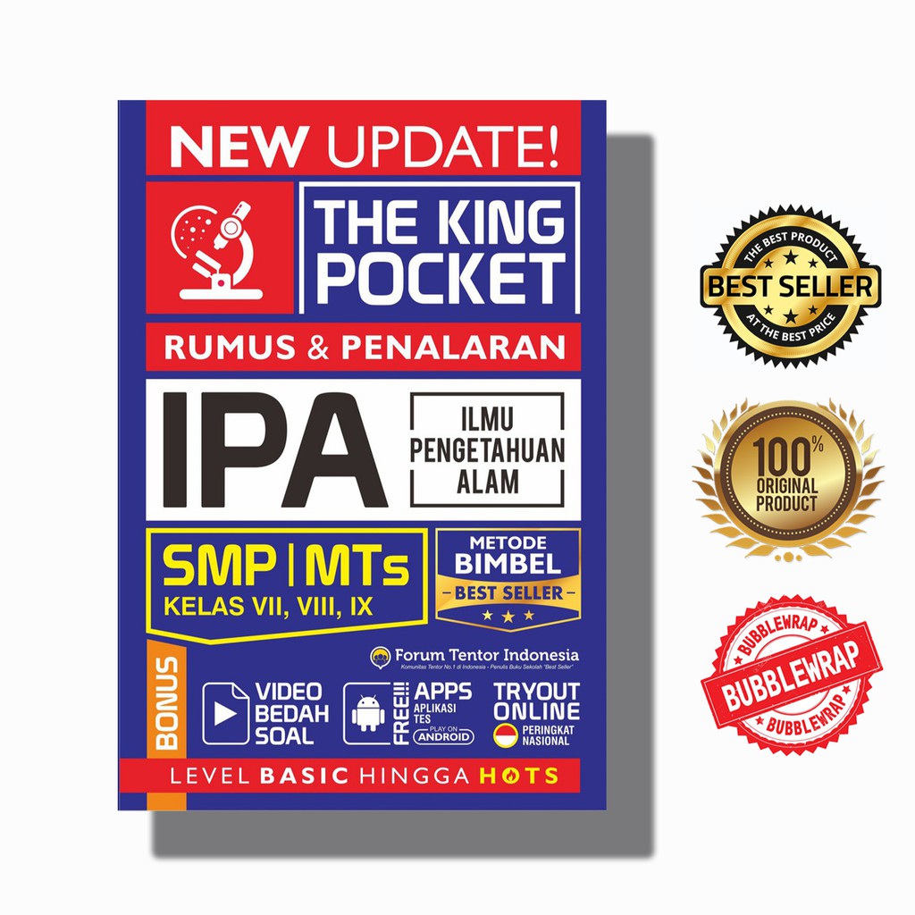 Buku New Update The King Pocket IPA SMP Kelas 7 8 9