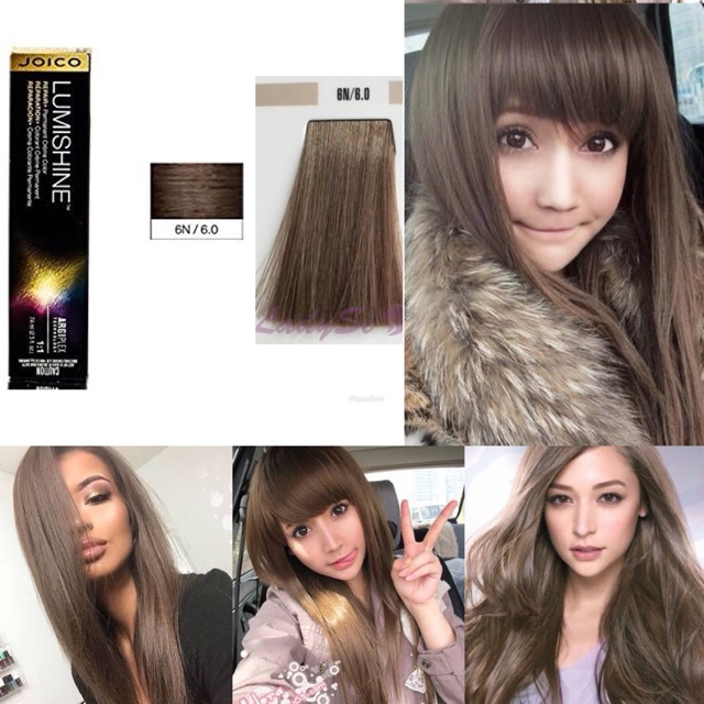 Joico lumishine brown coklat cat rambut hair color beige