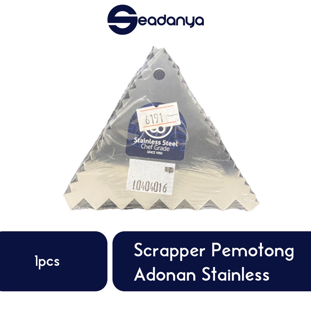 

Segitiga Pisau Adonan Segitiga Bergerigi Kapi Stainless Steel 1pcs-Alat Pemotong/Potong/Scrapper Kue Tart