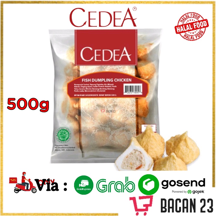 Cedea Fish Dumpling Chicken (500gr) / Bakso Ikan Pangsit Ayam Frozen Food / Bacan23 - Bacan 23