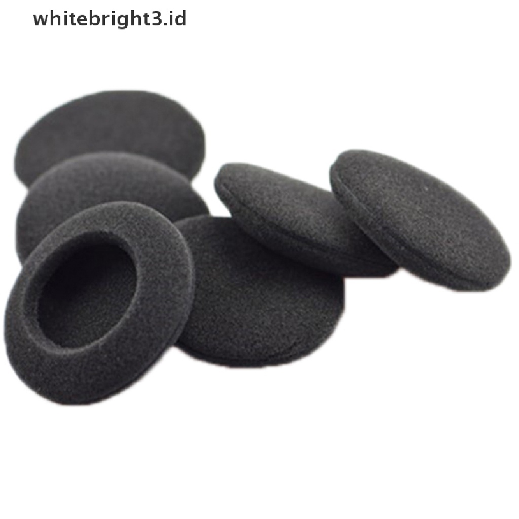 (whitebright3.id) 10pcs Busa Bantalan Telinga Pengganti Ukuran 5cm Untuk Headphone PC131 PX100