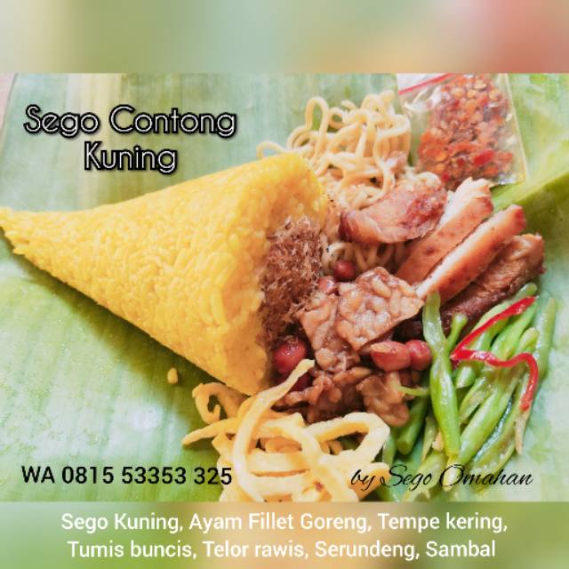 

Sego contong kuning (min order 10)