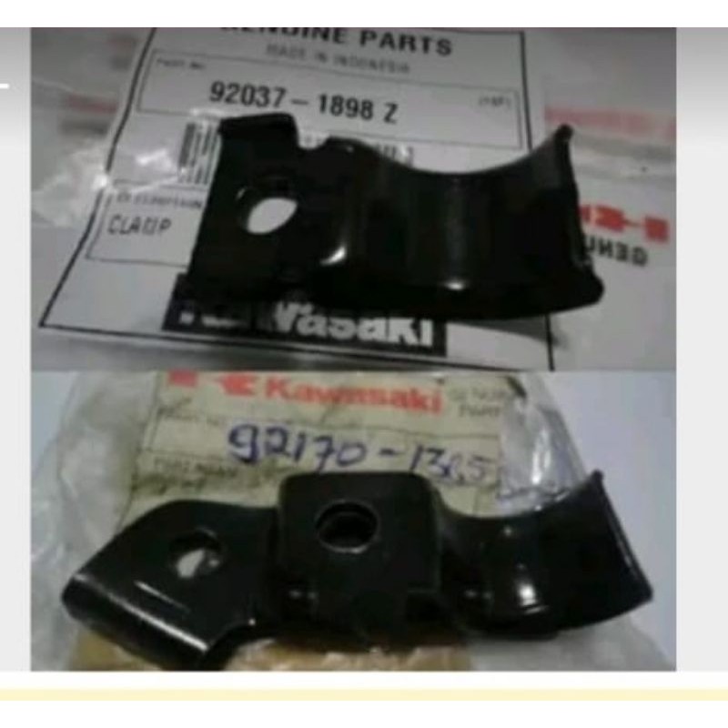 Breket klem selang rem depan ninja r ss original