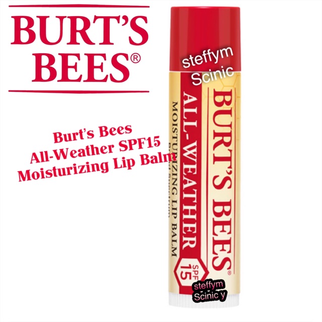 Burt’s Bees All-Weather SPF 15 Moisturizing Lip Balm Burts Bees Bee