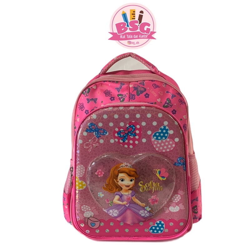 Tas Ransel anak perempuan TK SD karakter sofia