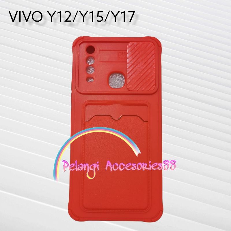 CASE VIVO Y11 / Y12 / Y12i / Y15 / Y17 CASE SOFTCASE SLEDING SLOT CARD WARNA WARNI