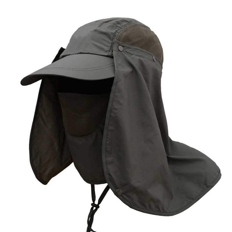 Topi Memancing Tentara Jepang Anti UV Matahari Mancing Pelindung Panas Matahari Outdoor Pria Laki La