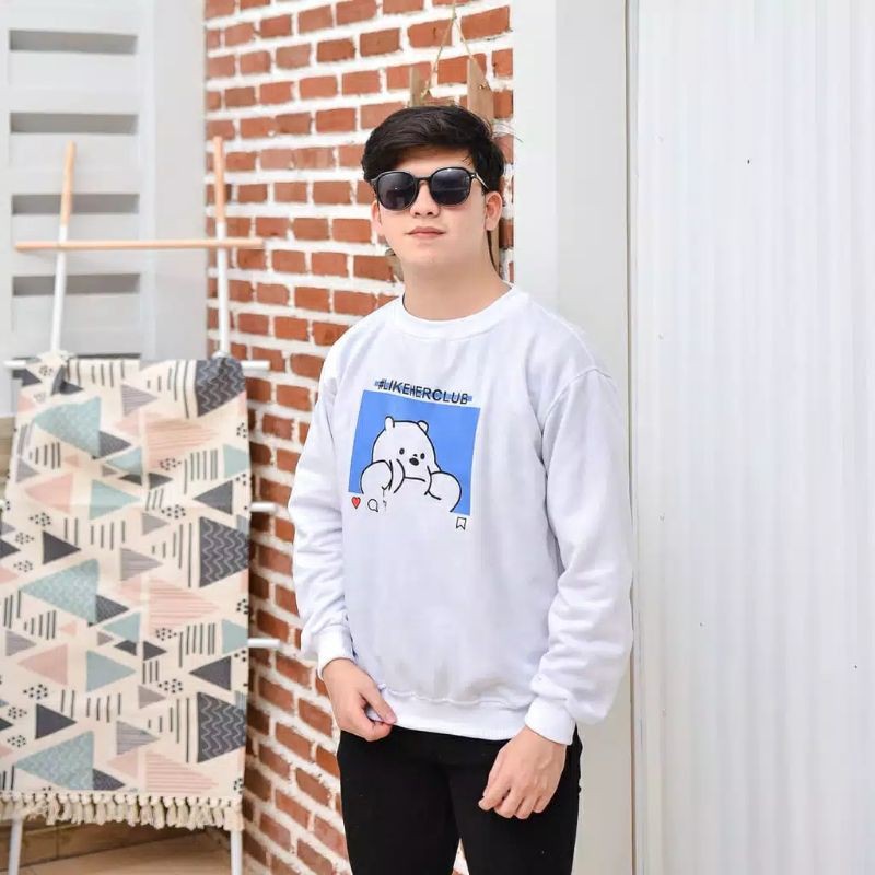 Polar bear sweater jaket hoddie fashion remaja