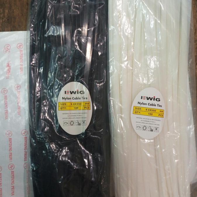 

Kabel Ties / Kabel Tis Uk. 55Cm Tebal 9Mm Warna Hitam / Putih Ewig Terlaris