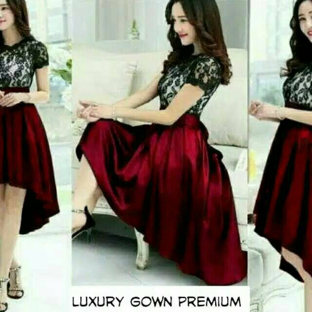 Dress Luxury Dress Wanita Dress Brokat Dress Elegant