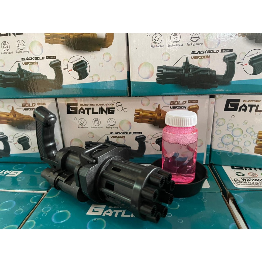 TERLARIS!! Mainan Bubble Gun Gratis Botol Diamond Tembakan Gelembung Bubble