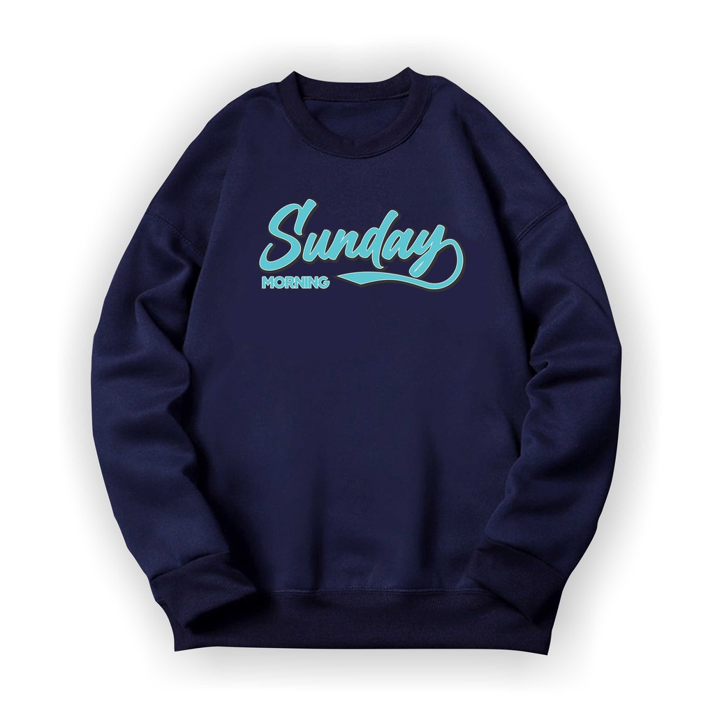 SUNDAY Sweater Crewneck II SUNDAY Basic Sweater II Sweatshirt Sz M - XL ( Pria &amp; Wanita / Anak &amp; Dewasa )