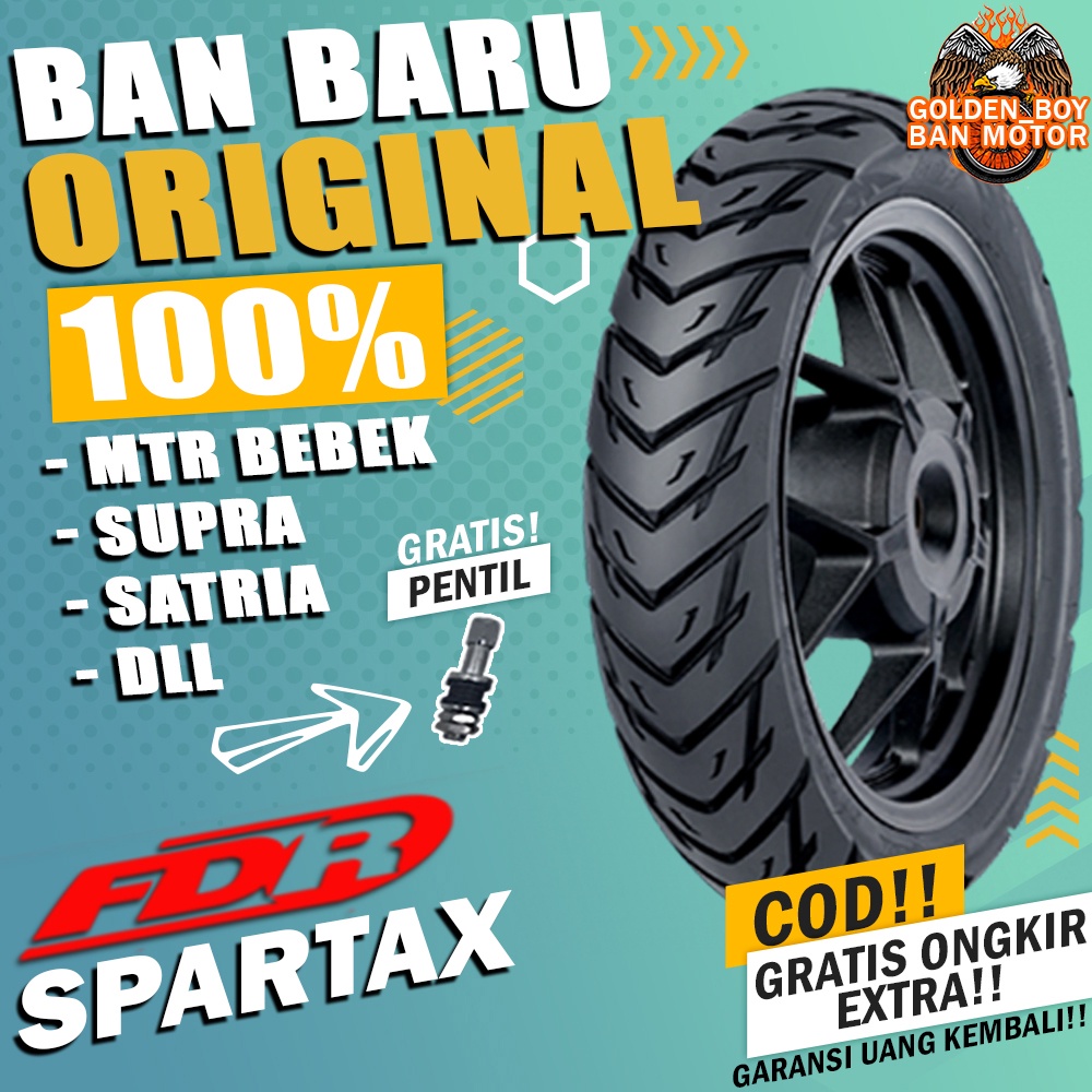 ban motor tubles fdr spartax ring 17 tubles sepasang paket ban motor depan belakang bebek supra satr