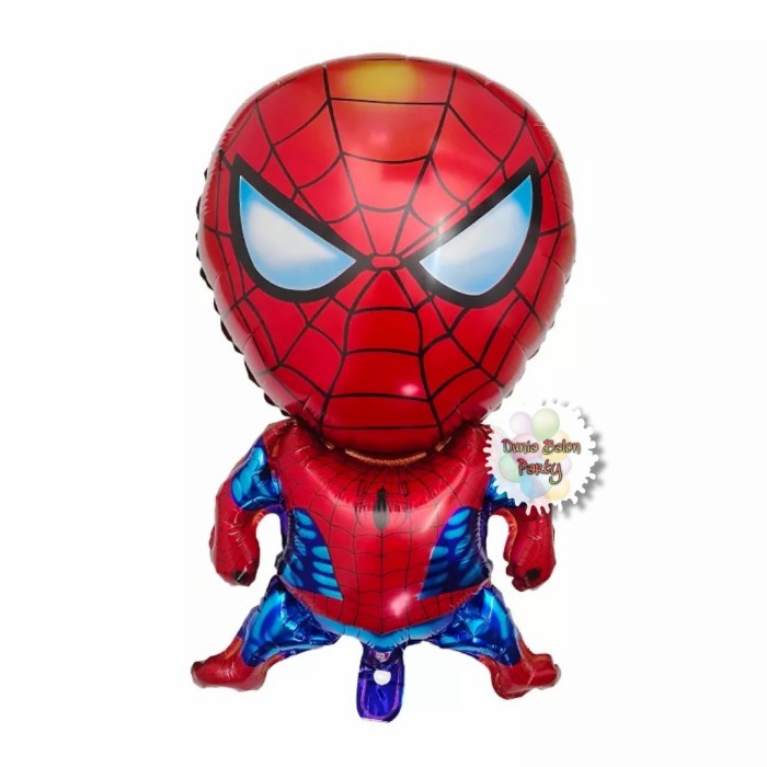 Grosir Isi 50pcs - Balon Foil Spiderman / Balon Karakter Spiderman