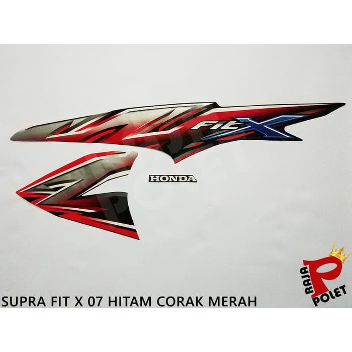 List body polet striping sticker motor SUPRA FIT X 2007