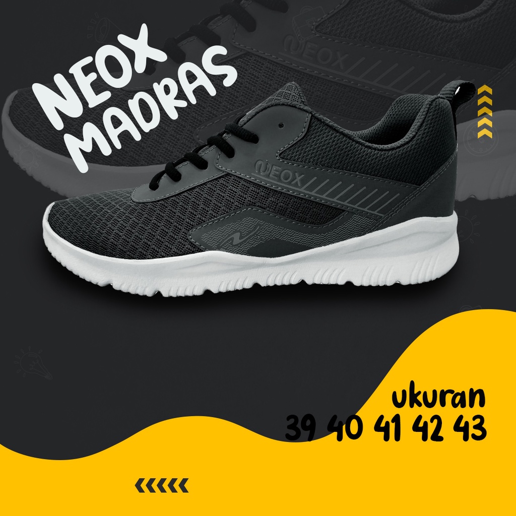 Sneakers Pria Terbaru Neox by Ardiles Model MADRAS - BIRU