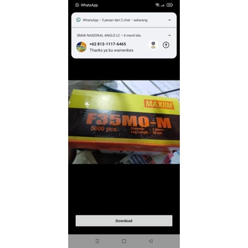

Isi paku tembak F-35MO-M 5000pc/box Maxiim