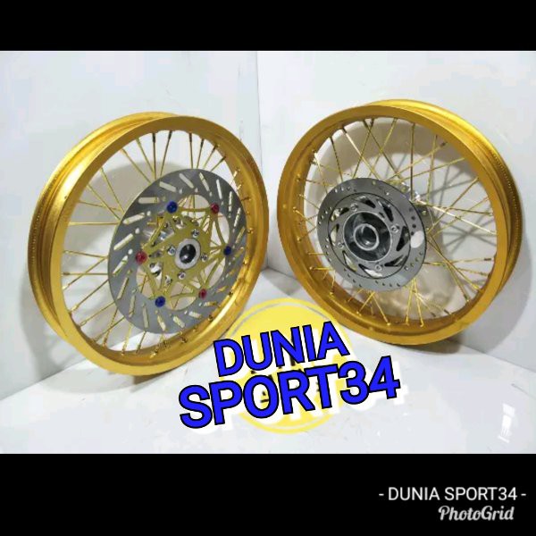 TOPPP velg model Tk japan ring 17 lebar 185-215 tromol set jari-jari bonus cakram depan