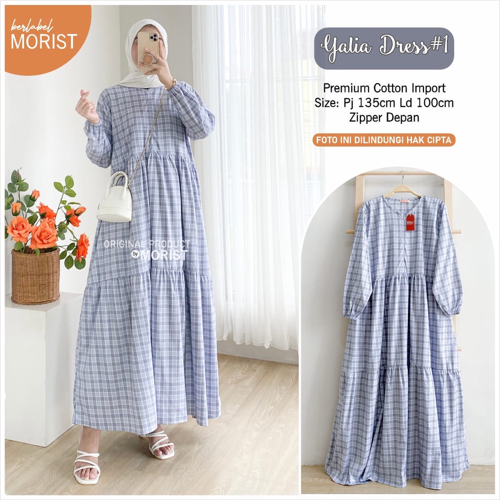 Yalia #1 Dress Gamis Original Morist Berlabel