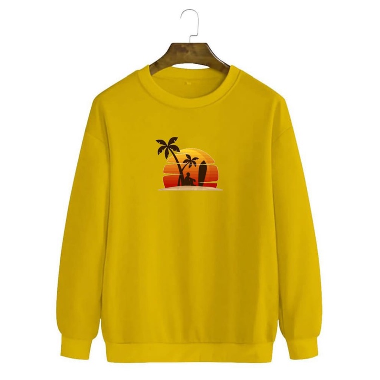 Noveli wear - Sweatshirt roughneck | sweater crewneck basic unisex distro pantai berkualitas sablon digital 031
