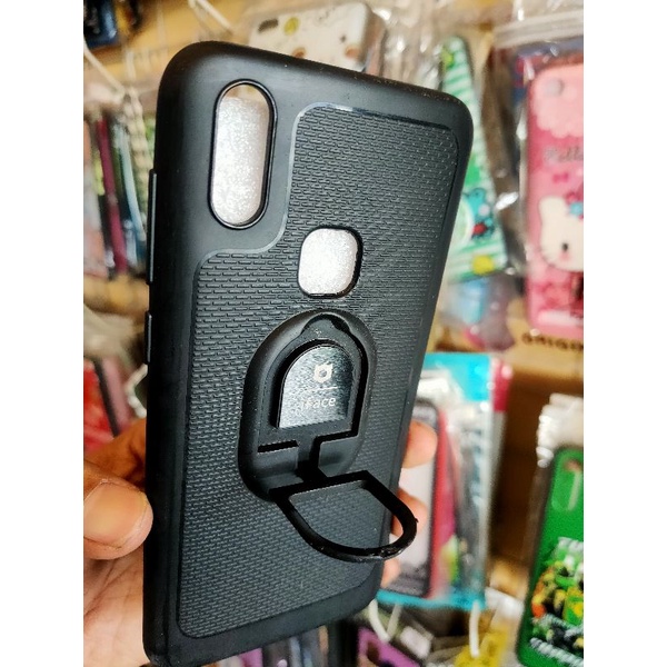 Softcase Vivo V11 V11i Oppo F7 Auto fokus I face ring stand