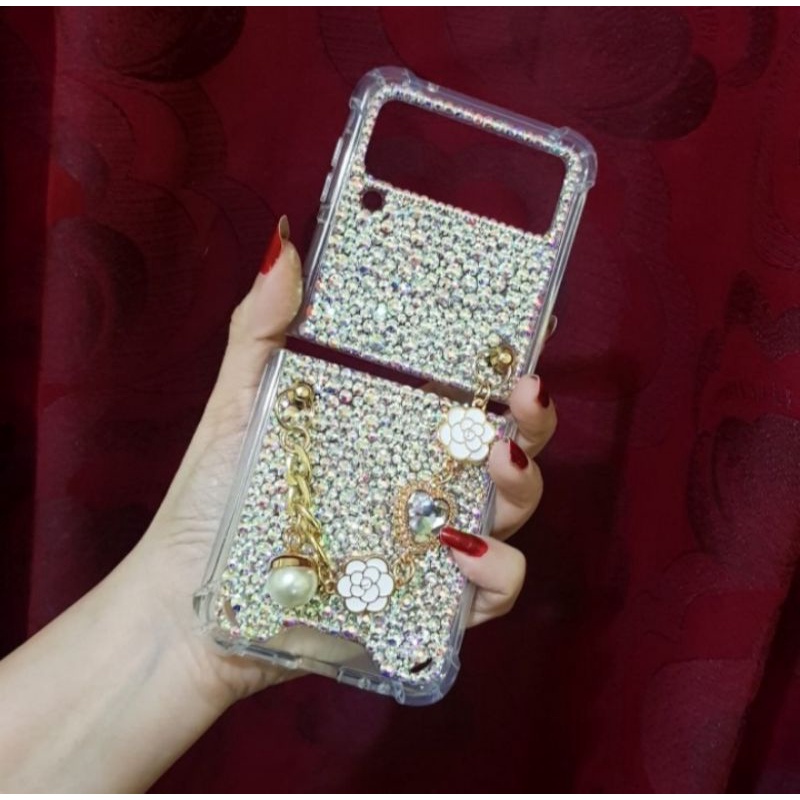 Case Samsung Z Flip 3 - Case Samsung Z Flip 3 Swarovski - Case Blink Blink Samsung Z Flip 3