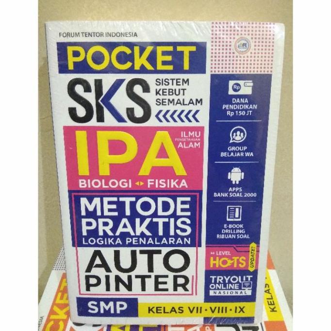 

BUKU POCKET SKS IPA SMP Kelas VII,VIII,IX