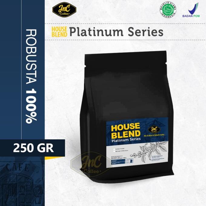 

[COD] JnC House Blend Platinum 100% Biji Kopi Robusta 250 Gr [COD]