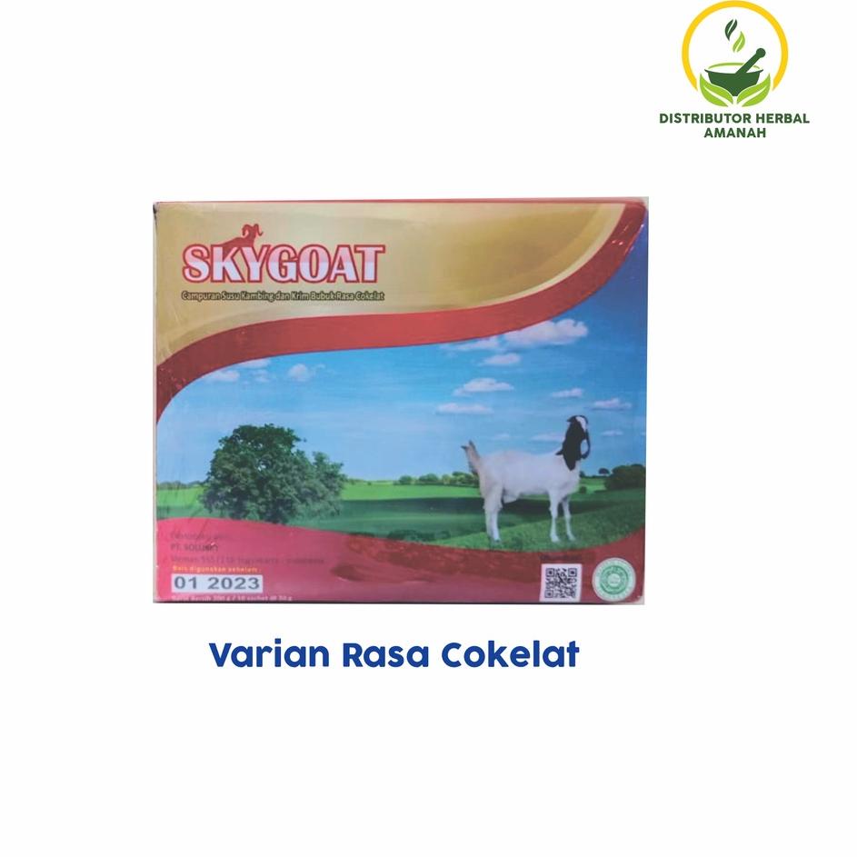 

SKYGOAT Susu Kambing Etawa Bubuk Original 1 Box isi 10 Sachet ン