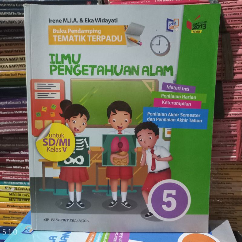 BUKU BEKAS TEMATIK TERPADU BUKU PENDAMPING IPA SD KELAS 5 ERLANGGA
