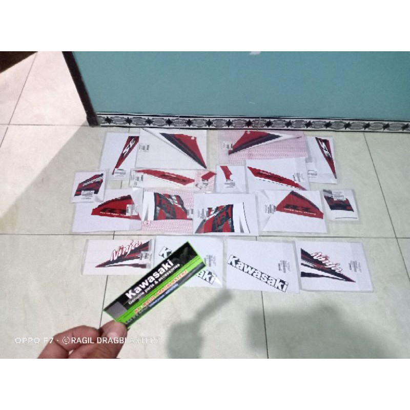 striping set stiker set new ninja rr SE orange 2014 original Kawasaki