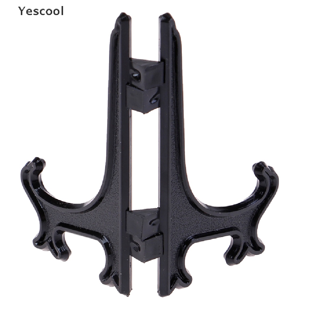 Yescool 12Pcs Stand Display Holder Piringfoto Bahan Plastik Bisa Dilipat