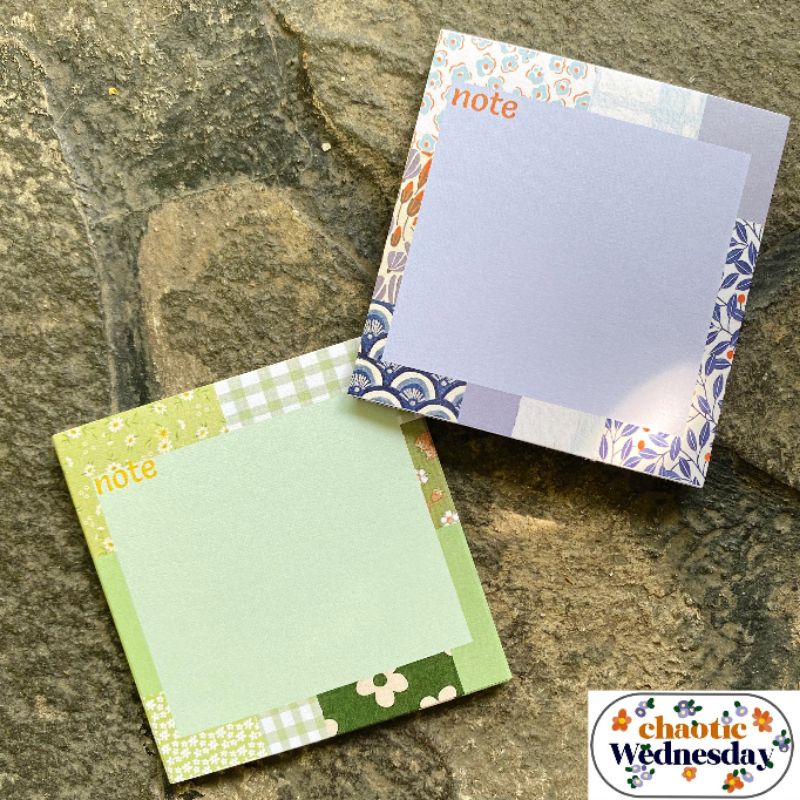 

[ChaoticWednesday] GRADE A memopad notepad premium motif patchwork