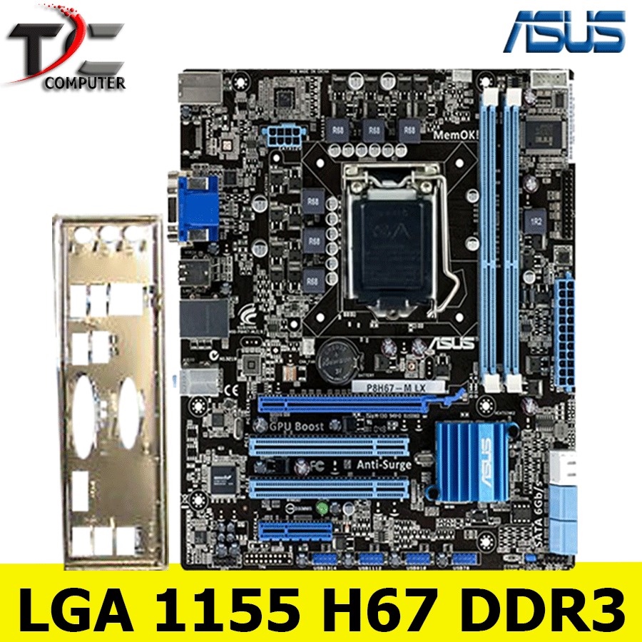 Mobo P8H67 SOKET LGA 1155 ASUS - Slot RAM 4