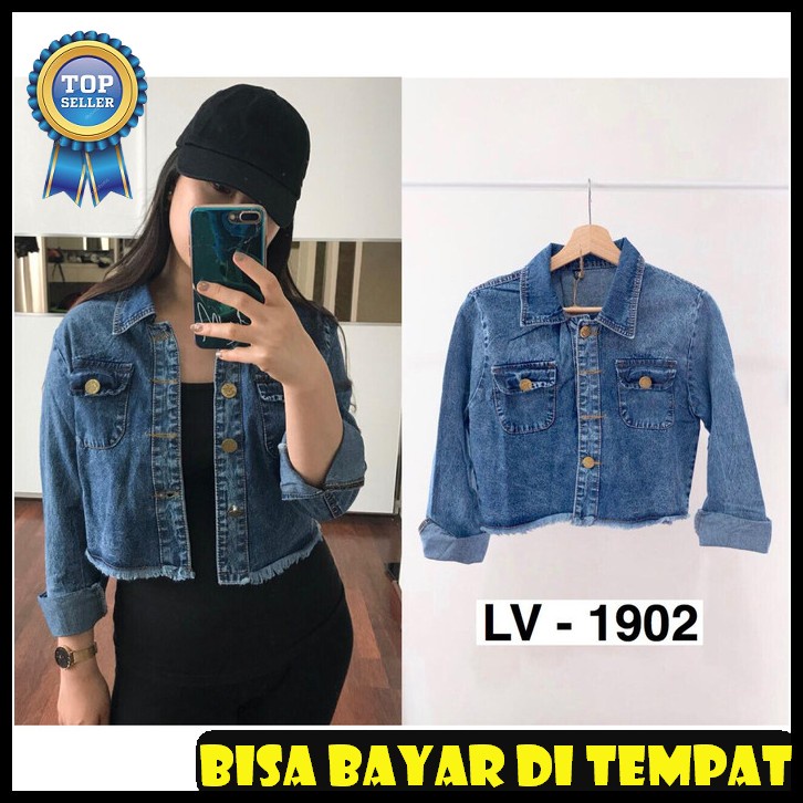 Jaket Casual Wanita Dream Jaket Fashion Remaja Kekinian Fit Xl /  PL925 Jaket Jeans Wanita / Jaket