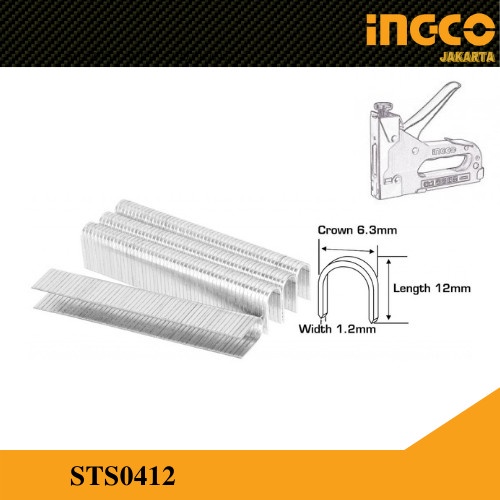 Isi Steples Tembak HSG1405 U-Staples (10 mm) INGCO STS0412 Refill Paku