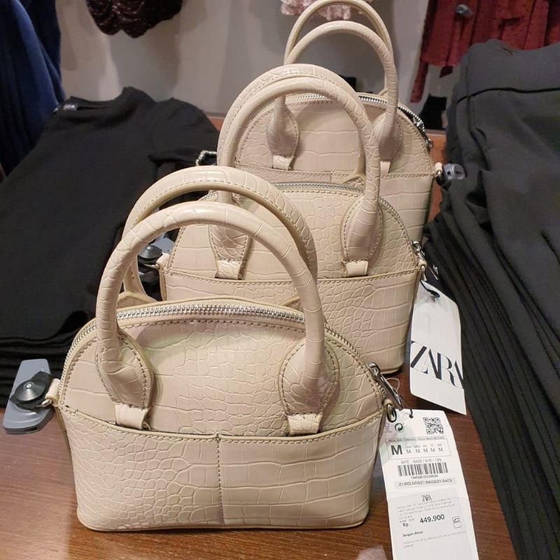 Tas Zara Top Handle Croco - Zara Slingbag