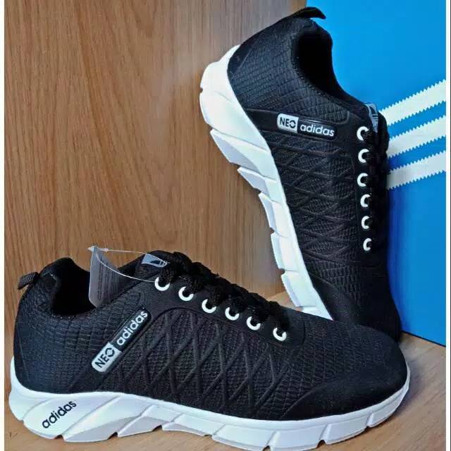 Adidas New Neo Running Hitam Putih