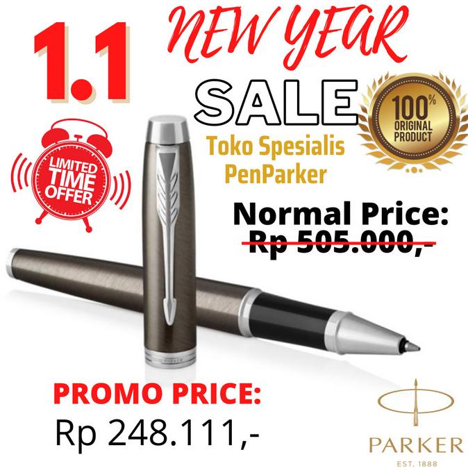 

Parker Parker IM DARK ESPRESSO Chrome Trim Rollerball - Original