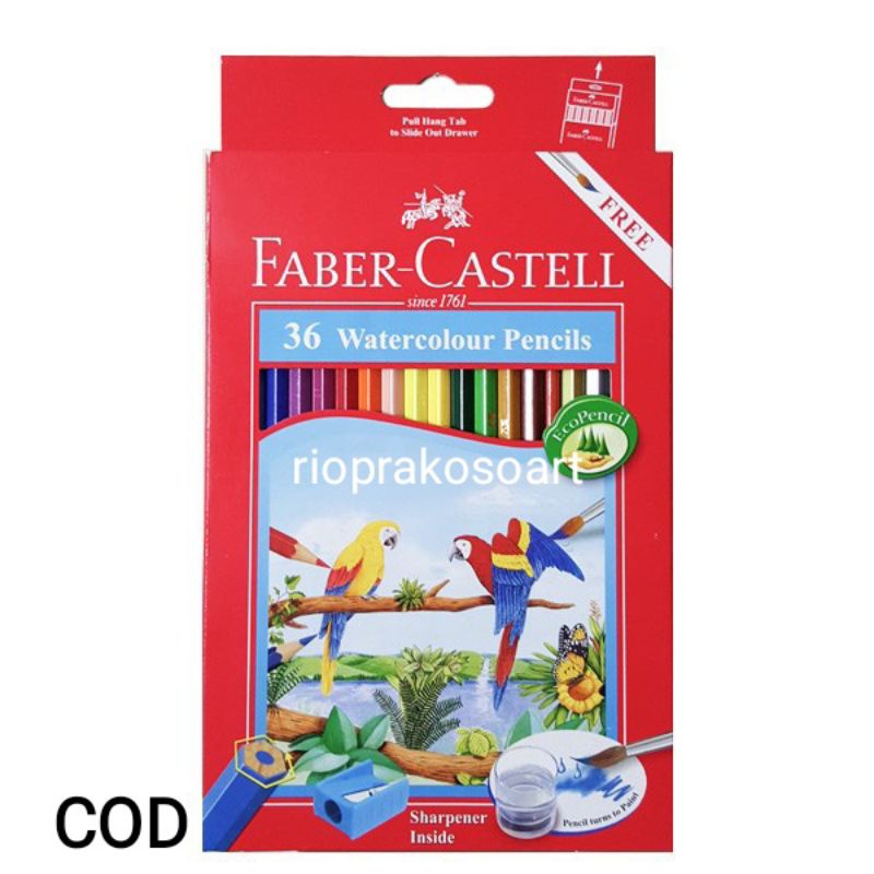 

Pensil Warna Faber Castell Watercolour isi 36 warna