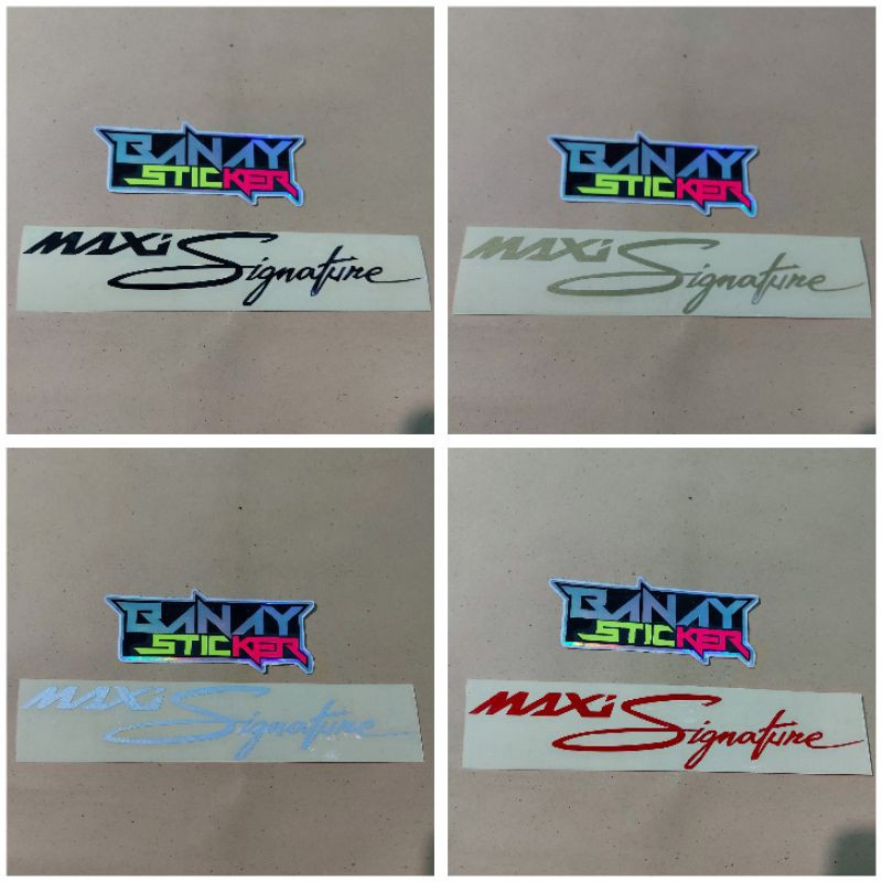 STICKER MAXI SIGNATURE CUTTING