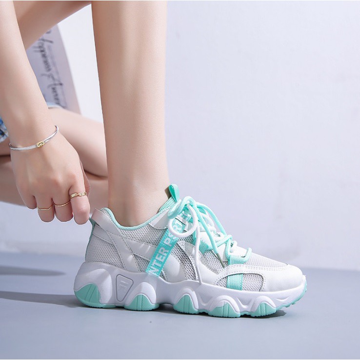 TBIG [COD] Sneakers Import Ulzzang IC SPORT Sepatu Fashion Gaya Korea Style Sepatu Wanita