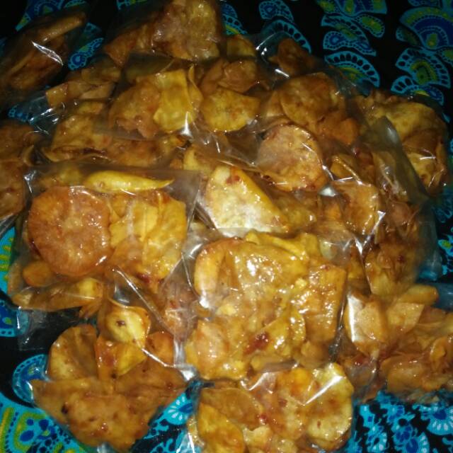 

KERIPIK TELA BALADO PEDAS